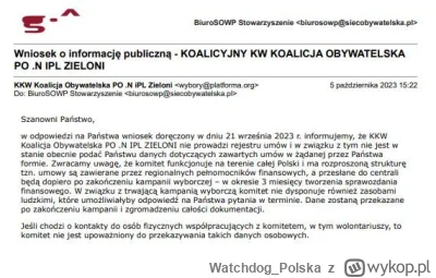 WatchdogPolska - W nawiązaniu do wczorajszej debaty w TVP... Nasza "debata" to sposób...