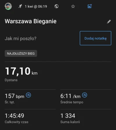 Hektar4 - 105 312,13 - 17,09 - 5,14 = 105 289,90

Zaległy krótki bieg i dzisiejszy gi...