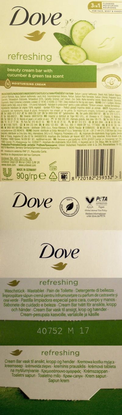 wkto - #listaproduktow
#kostkamyjaca cucumber & green tea scent Dove #dove
aktualny s...