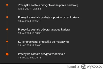 humpf - Ech, specjalnie człowiek zamówił od sprzedawcy, od którego miało przyjść na n...