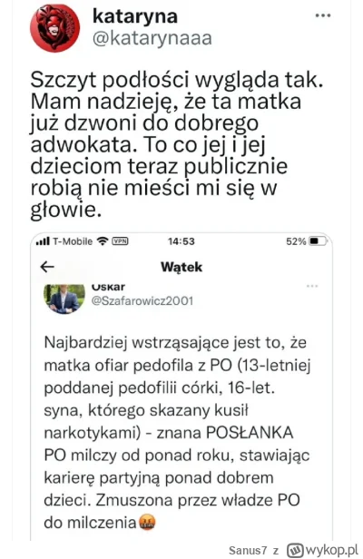 Sanus7 - @Nerlo_ajcats: Nie, to tylko ty przeczytałaś o pedofilu Krzysztof F. Więc ni...