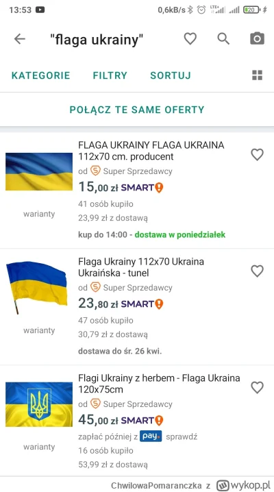 ChwilowaPomaranczka - polsza kraj w którym sprzedaje się więcej flag obcego państwa n...