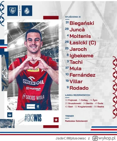JadeCiWplusowac - #wislakrakow Dziś mocno hiszpańsko, jedziemy po 3pkt!