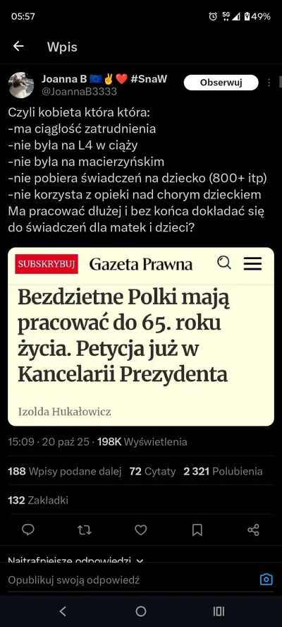 wojtek-polki - Czyli mężczyzna który:
-ma ciągłość zatrudnienia
-nie był na L4 w ciąż...