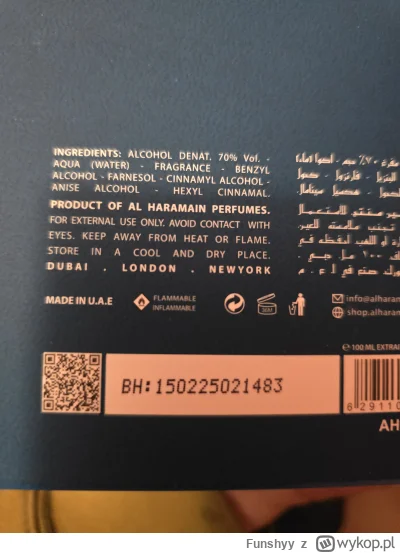 Funshyy - #perfumy 
Właściciele Amber Oud Aqua Dubai, dajcie znać jaki macie skład i ...