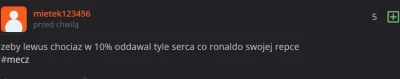 IdillaMZ - #mecz Ronaldo grał na siebie, gra na siebie i będzie grał na siebie.
Gdyby...