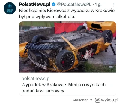 Stalionnn - #krakow #peretti #wypadek

Z ustaleń dziennikarzy wynika, że kierowca aut...