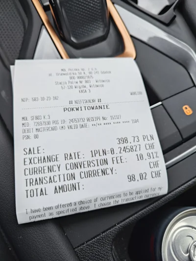 openordie - A wiecie że na stacji MOL pobierają 11% padatku za płatność kartą w obcej...