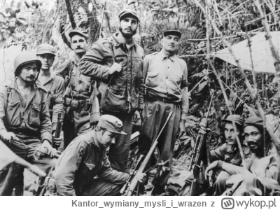 Kantorwymianymysliiwrazen - Kubańscy partyzanci i ich młody przywódca Fidel Castro. (...