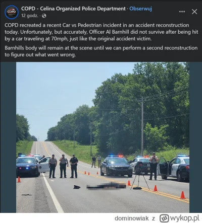 dominowiak - #heheszki (ale tylko trochę, bo w końcu zginęły 2 osoby)  #policja #usa
...