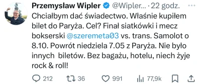 Gours - To kurła rockandrollowiec Wipler pojechał xD Dobrze, że nie zahaczył jeszcze ...