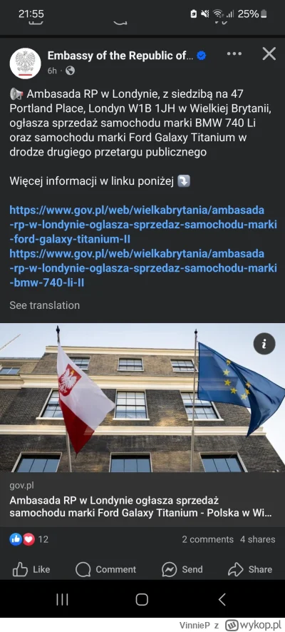 VinnieP - Nie ku***, to nie zart... Kto kiedykolwiek mial doczynienia z ambasada Pols...