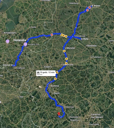 assninja - Jasna cholera nałożyłem na mape przebieg mojej przesyłki xD