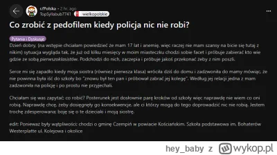 hey_baby - #policja #pedofil #pedofilia

Ciekawie w tym kraju się żyje, że trzeba szu...