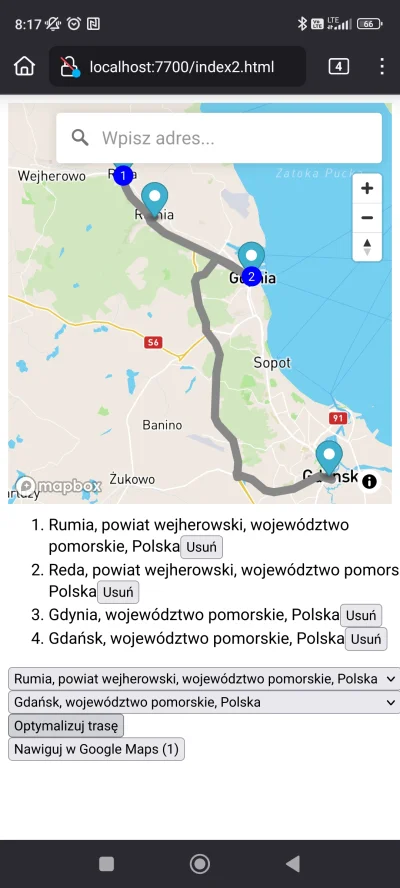 xygzzzz - @AltCtrlSpace: zmieniłem api na Mapbox, teraz podpowiedzi już się wyświetla...