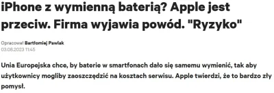 TeslaPrawdziwy - Smartfony firmy Apple z wymienną baterią na terenie Unii Europejskie...