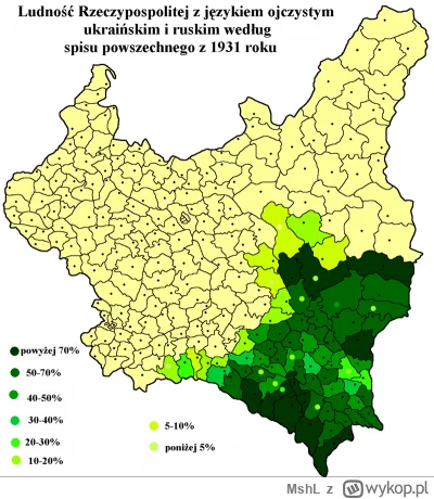 MshL - to mapa przedstawiająca występowanie ukrainców, wszystko sie zgadza a Ty manip...
