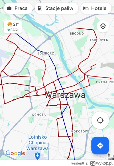 vealen0 - Warszawa cała w korkach. 15:37

#zalesie #korki #warszawa #korki #defaultci...