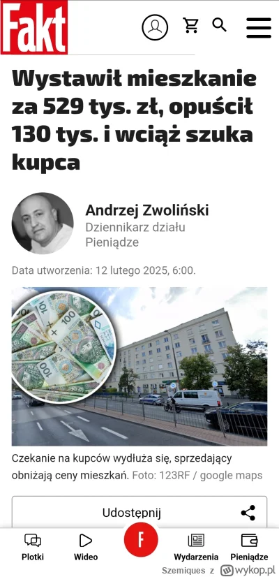 Szemiques - Szok, może dlatego brak kupca, bo to 20m2 do remontu
#nieruchomosci