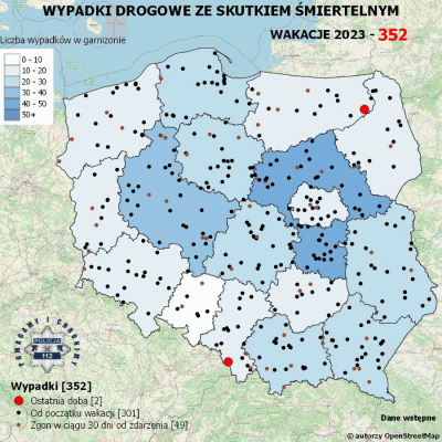 Salido - Minął 64. (z 70) dzień wakacji.

W ciągu ostatniej doby miały miejsce 2 wypa...