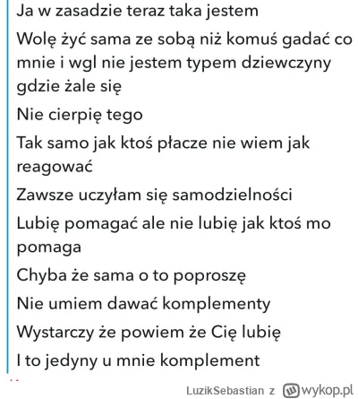 LuzikSebastian - #przegryw 
#zwiazek
Mirki doradzicie mi?
Poznałem fajną dziewczynę j...