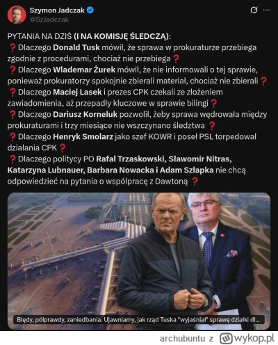 archubuntu - > to wina tych co maja to naprawić

@Hrjk: Jeśli całą swoją tożsamość bu...