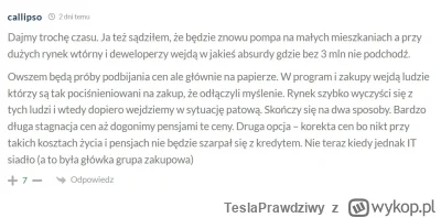 TeslaPrawdziwy - Komentarz u Samicka odnośnie reakcji rynku nieruchomości na kredyt o...