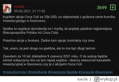 tosi3k - @mickpl jak oceniasz swoją decyzję w czasie?
#nieruchomosci #gielda