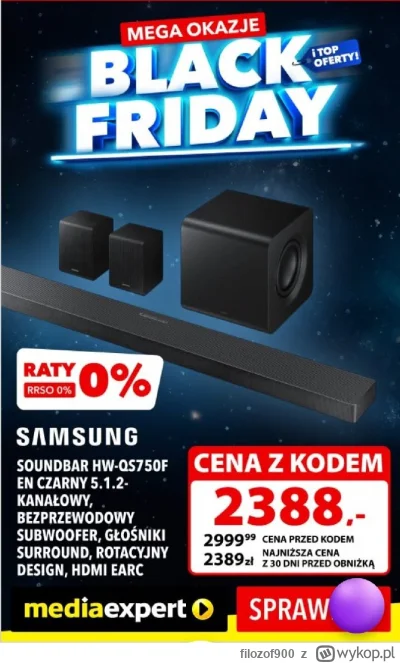filozof900 - Jak oni nie wstydzą się wrzucać takiej reklamy xD #blackfriday
