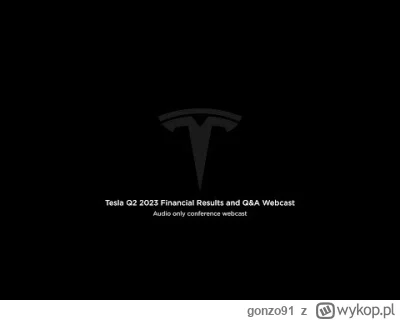 gonzo91 - Call z Elonem o 23:30 w wideo poniżej.
#gielda
