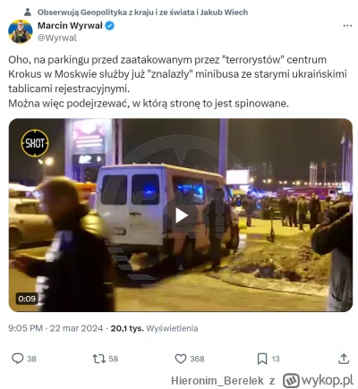 Hieronim_Berelek - Terroryści dla niepoznaki, przyjechali do Moskwy z Kijowa, busem n...