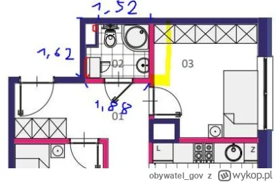 obywatel_gov - Czy Mirasy by jakoś przestawiały układ łazienki zaproponowany na rzuci...