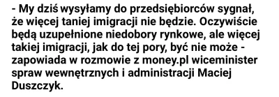 Gours - Rząd zapowiada zahamowanie masowej imigracji, która powstała za czasów PiS

#...