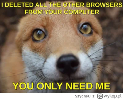 SzycheU - Używam Firefoxa odkąd pamiętam. Najlepsza przeglądarka, zawsze w serduszku!...