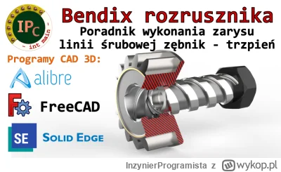 InzynierProgramista - Zębnik - bendix rozrusznika kosiarki, idea zarysu: FreeCAD, Ali...