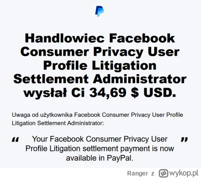 Ranger - A mówili, że skoro nie płacę za Facebooka, to ja jestem produktem? No może i...