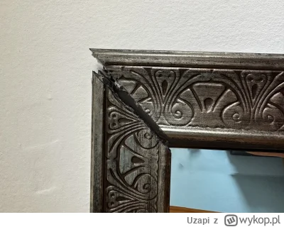 Uzapi - Ktoś wie czyn mogę skleić ramę lustra? Próbowałem ciepłym klejem, ale rama je...