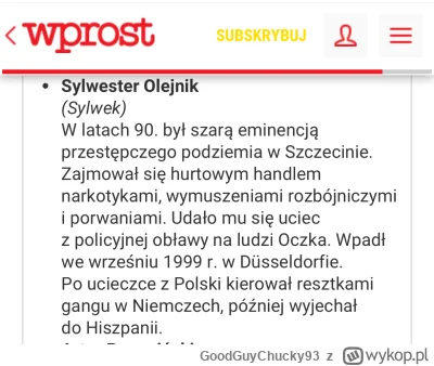 GoodGuyChucky93 - Wspominałem, że nie tylko Natan jest z kryminalnej rodziny. Innym f...