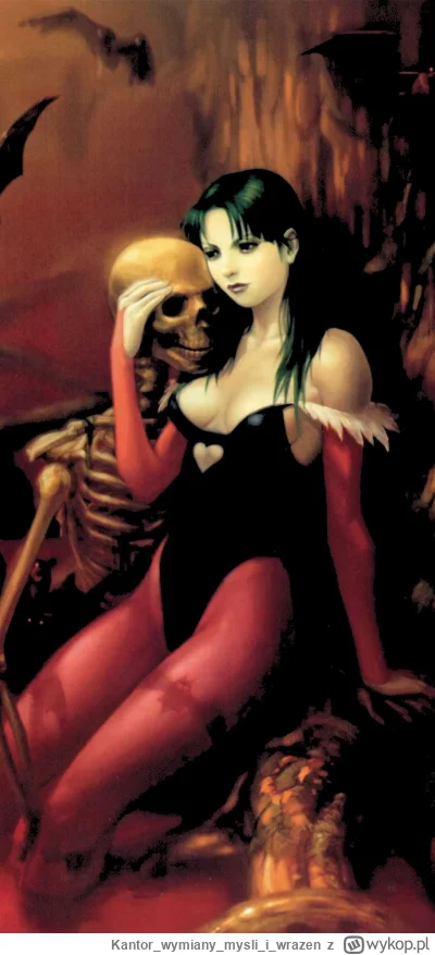 Kantorwymianymysliiwrazen - @atteint: Szkielet i dziewczyna w negliżu.