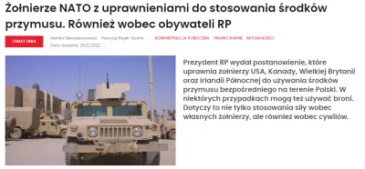 lologik - Ale śmieszne, u nas w Polsce armie USA, Wielkiej Brytanii i innych, również...