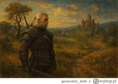 generator_beki - Poprosiłem #chatgpt żeby wygenerował scenę z #wiedzmin w stylu obraz...
