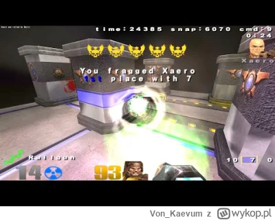 Von_Kaevum - Jakim cudem nie dostał shota w 2 sekundzie, skoro tam jest jakiś 99% sza...