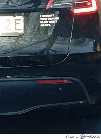 Yinxol - "I bought this before Elon went crazy."

XD

#tesla