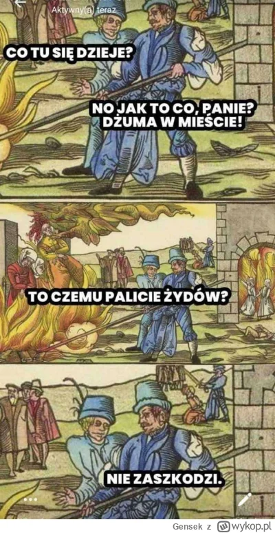 Gensek - @kaduceusz: Powoli wchodzimy w etap polowań na czarownice, linczów i chłopów...