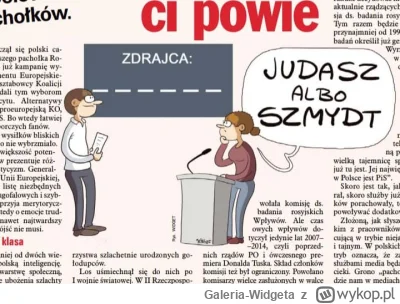 Galeria-Widgeta - Publikacja w Tygodniku NIE
Rys. Widget

#judasz #szmydt #zagadka #b...