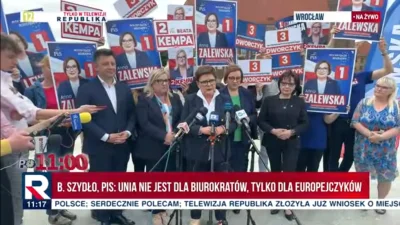 sznioo - Przecież kampanijna konferencja kandydatek/kandydata PiSu do PE we Wrocławiu...