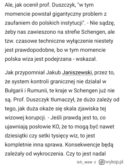 ish_waw - „Jak nie umiecie się posługiwać Schengen, to nie będziecie mieli Schengen.”...