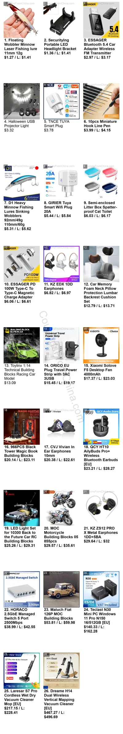 n_____S - Cześć #aliexpress - oto przedmioty, które wrzucałem na grupę/fanpage FB, Te...