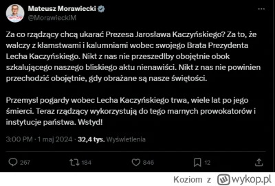 Koziom - Kult jednostki w PiSie silny. Nie tylko Morawiecki, ale też Błaszczak, Sasin...