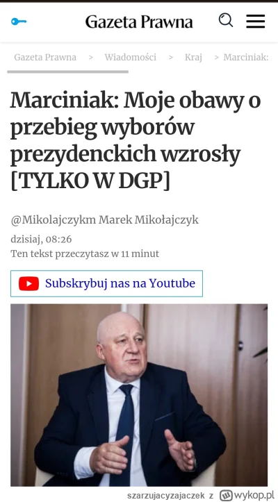 szarzujacyzajaczek - Szkoda dziadu, że nie miałeś obaw, kiedy pis chciał skręcić wybo...